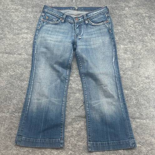 7 For All Mankind DOJO  Jean Capri Cropped Pants Size 27