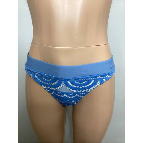 PilyQ New.  sky blue lace high rise triangle bikini. L/M. Retails $169