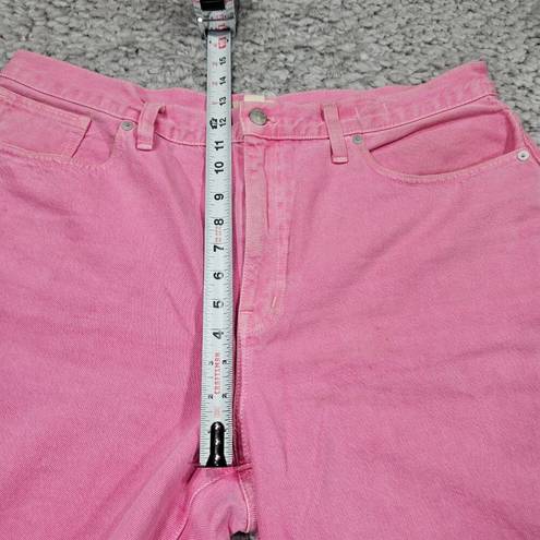 Madewell READ  Baggy Straight Jeans Garment Dyed Edition Women’s Size 32 Pink