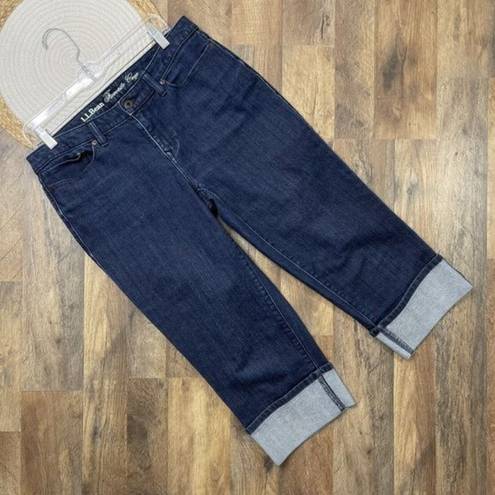 L.L.Bean  Favorite Fit Straight Cropped Jeans Womens Size 10