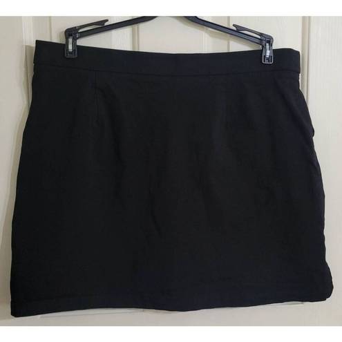 Rafaella  Comfort Black Skort Sz XL