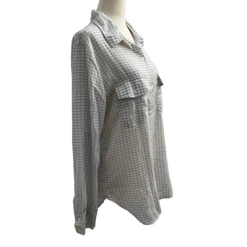 Max Studio  Women Size Large Button Up Shirt Soft Fabric Relaxed 4-572P