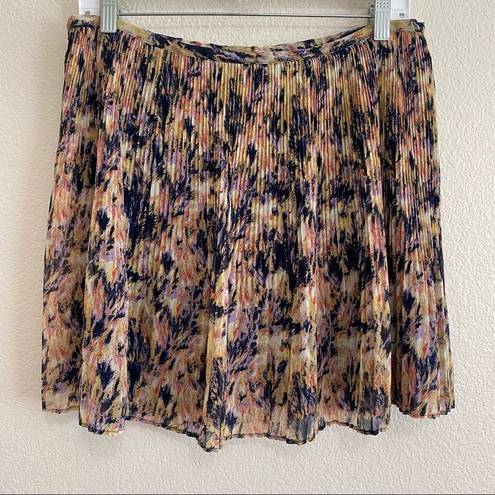 J.Crew Broadway & Broome for  Size 8 Multi-Color Pleated Mini Skirt