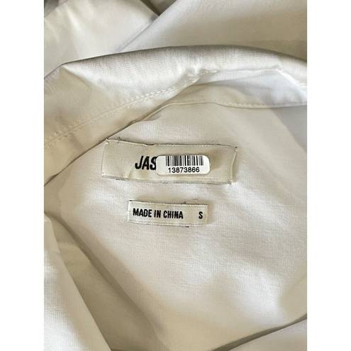 Jason Wu  Oversized Ruffle Shirt White Womens Size Small