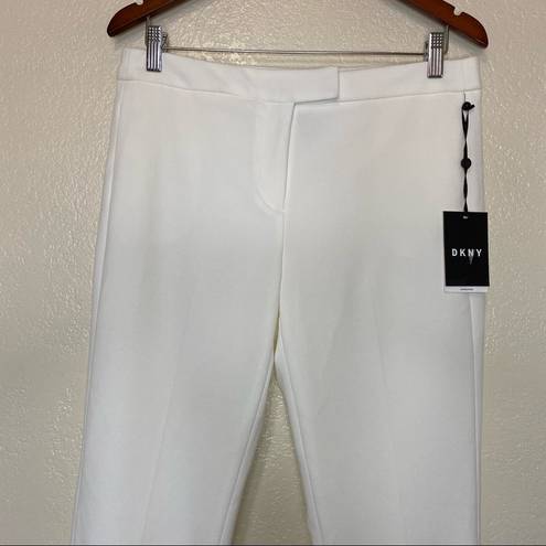 DKNY  Foundation Slim Ankle Pants in Ivory Size 6 NWT