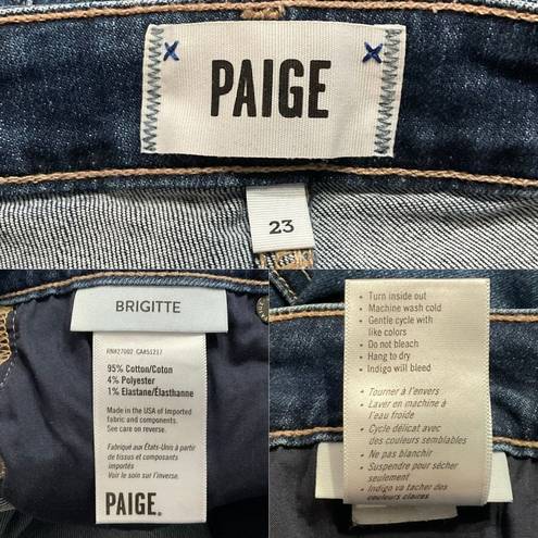 Paige  Dark Blue Enchant Brigitte Boyfriend Denim Jeans 23