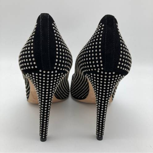 Club Monaco "Jamie" Dome Studded Suede Pointed Toe Stiletto Heels