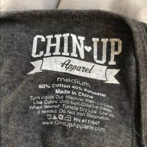 Chin Up Apparel Chin Up Will Run For Wine Racerback Tank