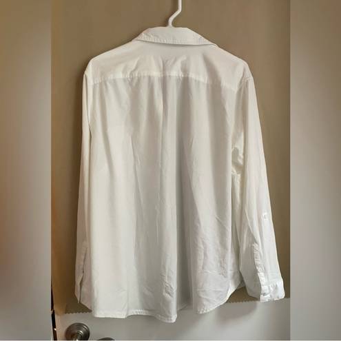 Eddie Bauer White  Button Up Shirt