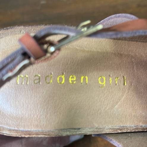 Madden Girl  tan wedge sandles sz 8