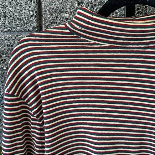 Lands'End Vintage Lands’ End Striped Turtleneck