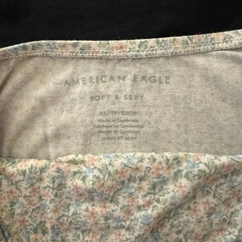 American Eagle  pastel floral tube top. Super soft! Size XS