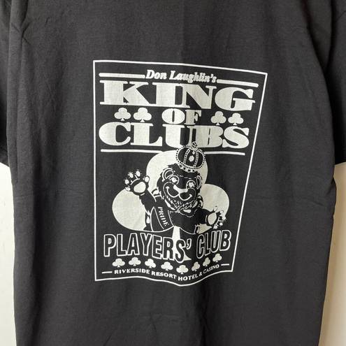 Tultex Vintage Don Laughlin's King of Clubs T Shirt Black Medium M Graphic Tee