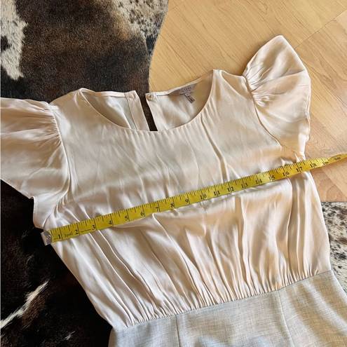 Rebecca Taylor Pink Silk blend Midi Dress Size 6