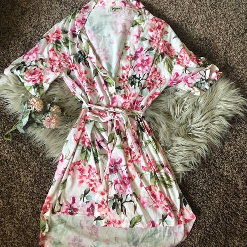 Show Me Your Mumu  Floral Pink Robe