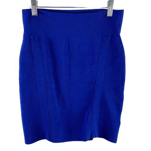 Rock & Republic  Royal Blue High Waisted Jersey Knit Bodycon Skirt Size S