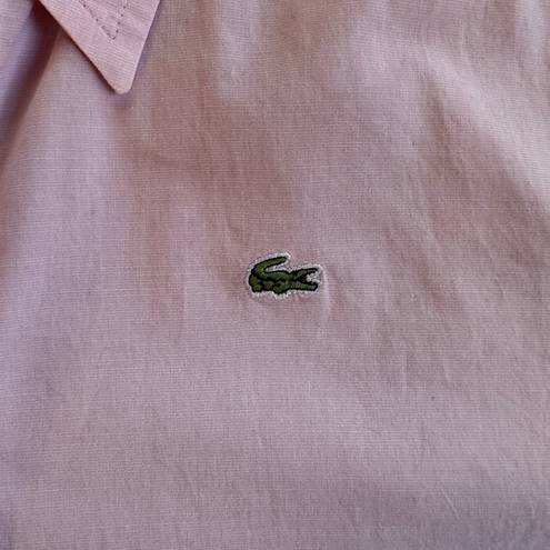 Lacoste  Womens Size Large 42 Light Pink Button Down Top