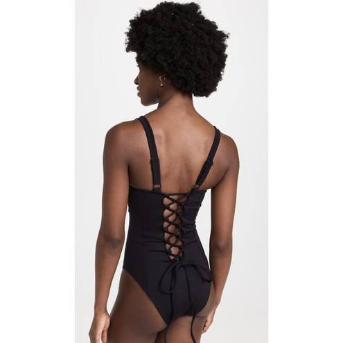 Good American NWT  Sculpt Corset One Piece Swimsuit Black Plus Size 6  3XL