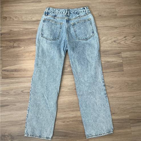 Good American  Good '90s Duster Crop Straight Leg Jeans Size 2/26