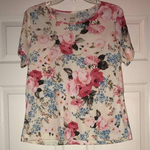 Blair 🇺🇸  Floral Cottagecore Shirt Sleeve Blouse