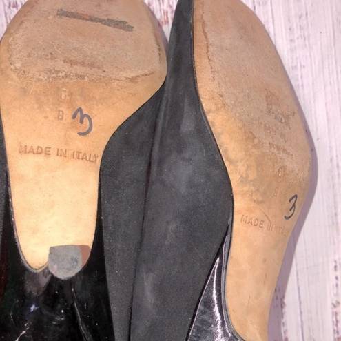 Kate Spade  black suede kitten heels size 6