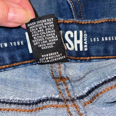 REWASH  Brand Los Angeles Mid Rise Distressed Blue Jeans Size 5/27