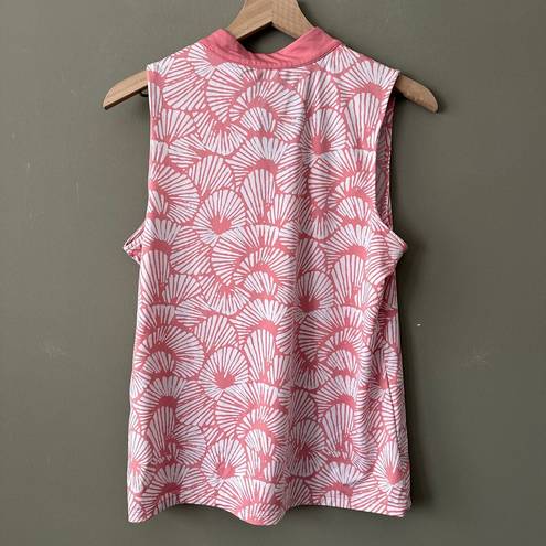 Tommy Bahama  Pink Quarter Zip Golf Tank - L