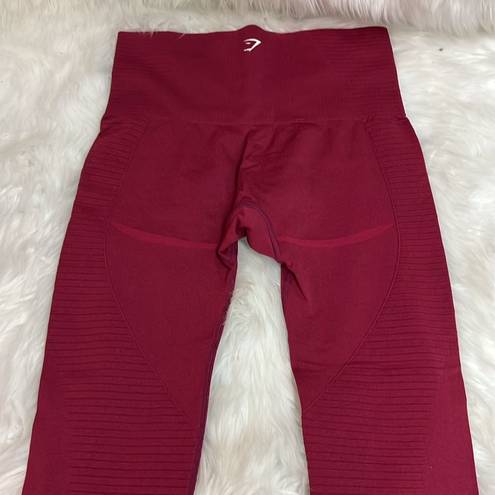 Gymshark Seamless Energy High Waisted Leggings Beet Size Large