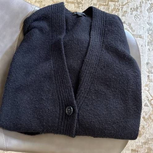 J.Crew black relaxed fit cardigan with pockets classic comfy chic