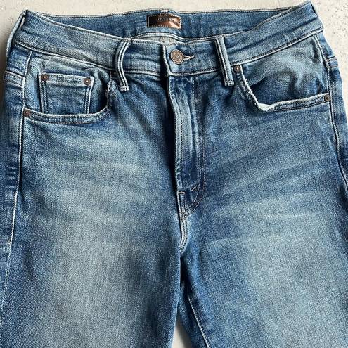 MOTHER The Insider Crop Step Fray Jeans Size 27