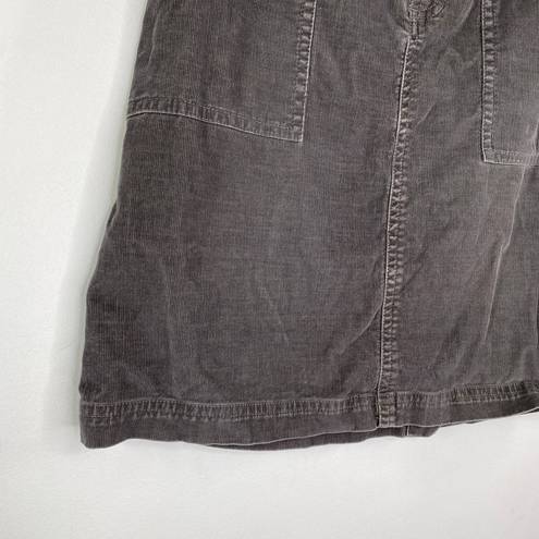 The North Face  Gray Corduroy Mini Skirt Fall Everyday Basic Womens Size Small