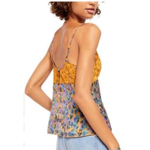 Free People  Little Dreams Printed Lace Camisole