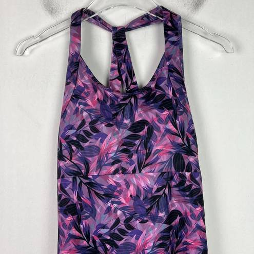 Kyodan NWT  Outdoor Racerback Athletic Dress Leaves Mini Purple Size Small S NEW