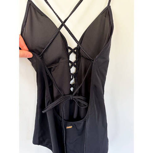 Victoria's Secret  Black Lace Up Swimsuit