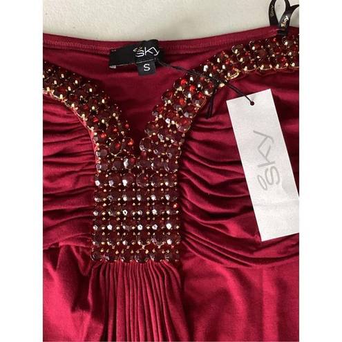 Ruby New. SKY dark red  mini dress. Normally $228