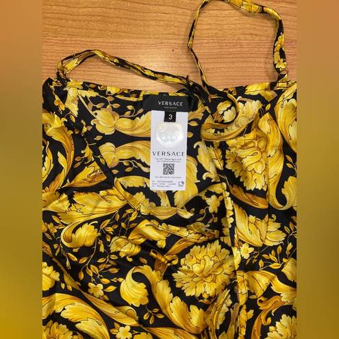 Versace Barocco Silk Pajama Slip Medium