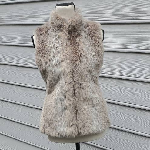 Banana Republic  Faux Fur Animal Print Vest