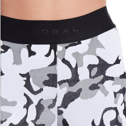 Koral  Knockout Camo Leggings White Black Size XS Stretch Workout Athletic Sporty