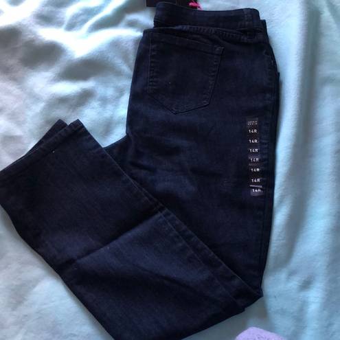 Torrid dark denim barely boot cut blue jeans size 14 R