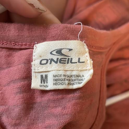 O'Neill Pink razor back tank with anchor on front. Size M from .