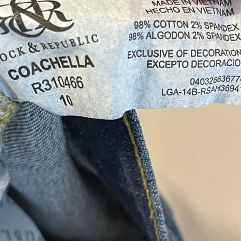 Rock & Republic  Coachella Dark Jean Capris Size 10 Excellent Condition