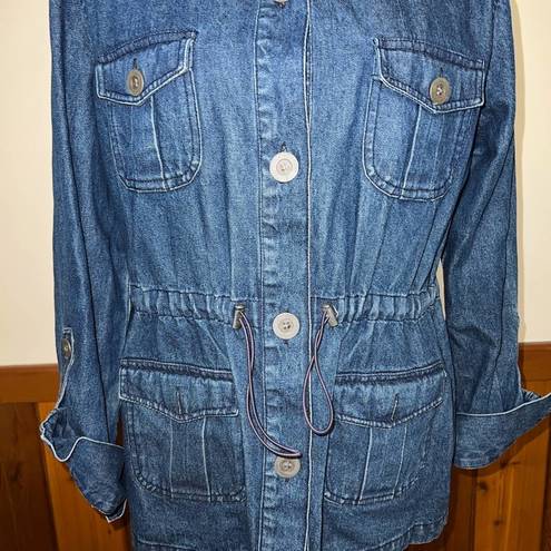 New Direction Cool Vintage 90s  Denim Utility Jacket!