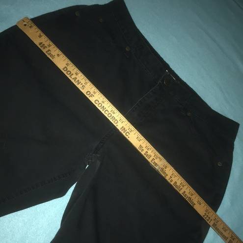 St. John’s Bay  relaxed fit boot cut high waisted black jeans 100% cotton size 12