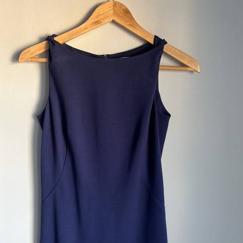 MM.LaFleur  | Lydia Twist Strap Sheath Dress Midnight Blue