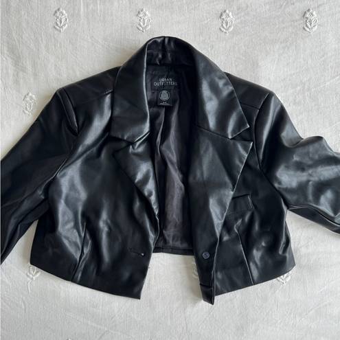 Urban Outfitters Cropped Leather Jacket