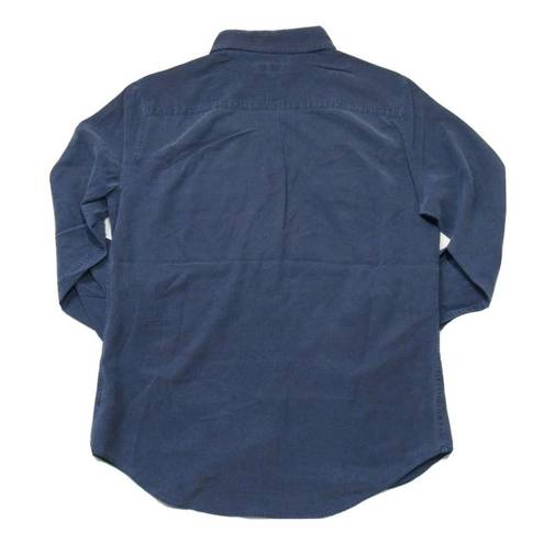 Equipment NWT  Bleone in Indigo Silk Utility Roll Sleeve Button Down Shirt M $325