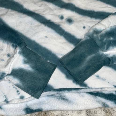 Good American 🆕 NWOT  | Cropped & Cool Tie Dye Sweatshirt | Orion Blue