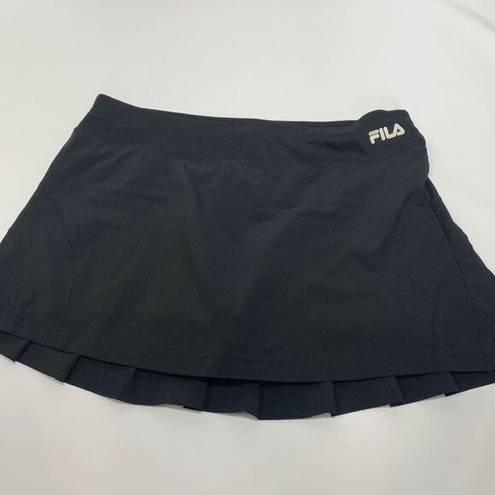 FILA  Women's Mini Pleated Skirt Sports Tennis Golf Active Skort Black Size Large