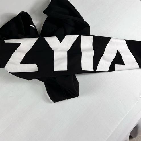 Zyia Black  crop hoodie