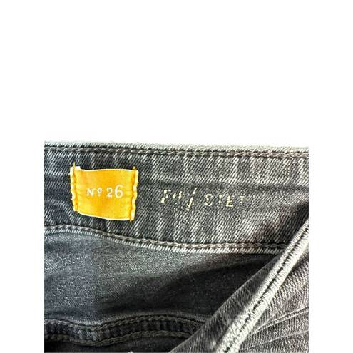 Pilcro and the Letterpress Pilcro Anthropologie Skinny Cropped Black Jeans 26”